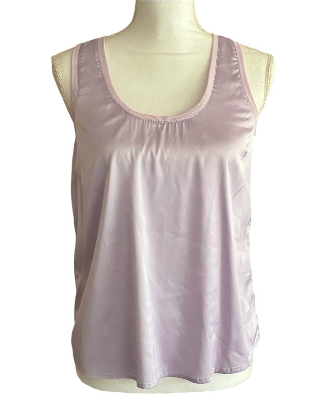Heartloom Lavender Satin Scoop Neck Camisole